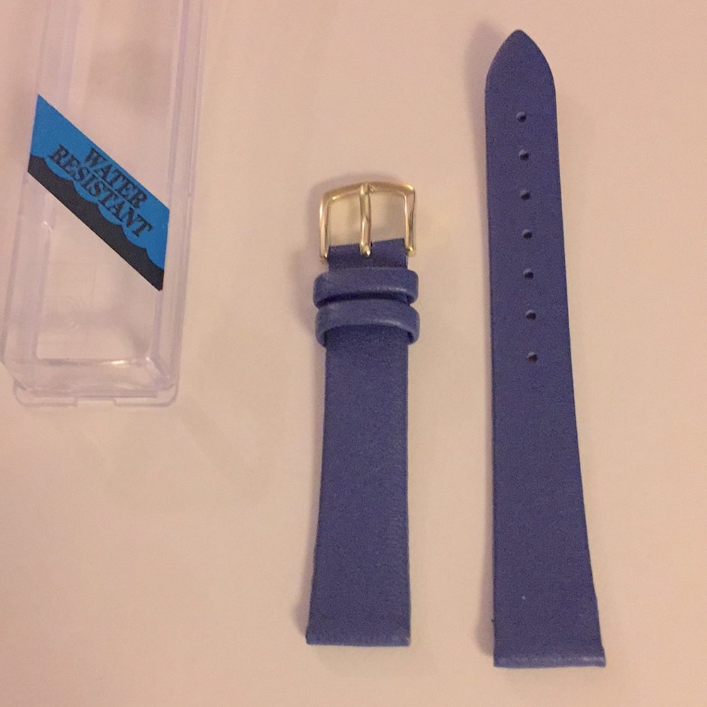 Hadley Roma Women 14R Lambskin Blue Watch Band